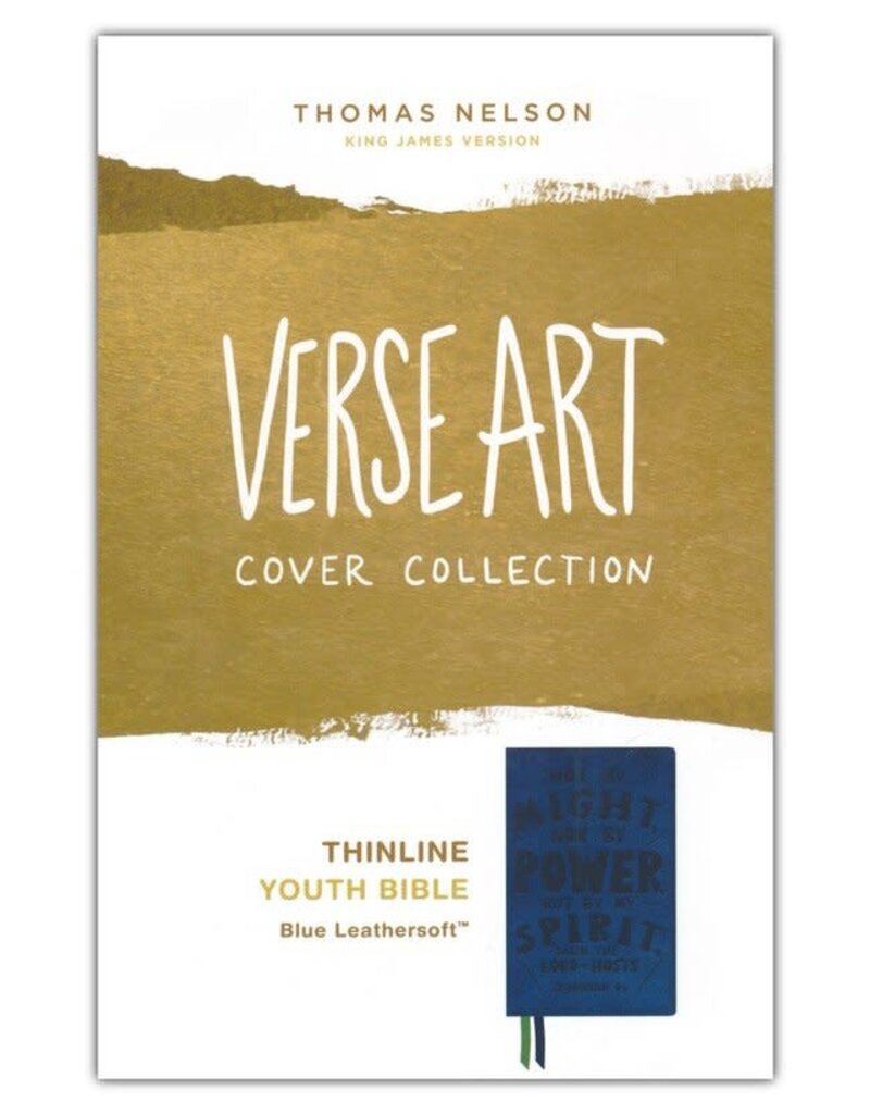 Holy Bible: Thinline Youth Edition, Blue Leathersoft, Red Letter, Comfort Print: King James Version (Verse Art Cover Collection)