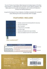 Holy Bible: Thinline Youth Edition, Blue Leathersoft, Red Letter, Comfort Print: King James Version (Verse Art Cover Collection)