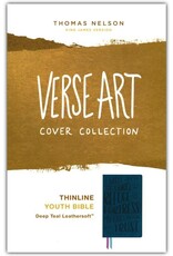 Holy Bible: Thinline Youth Edition, Teal Leathersoft, Red Letter, Comfort Print: KJV (Verse Art Cover Collection)
