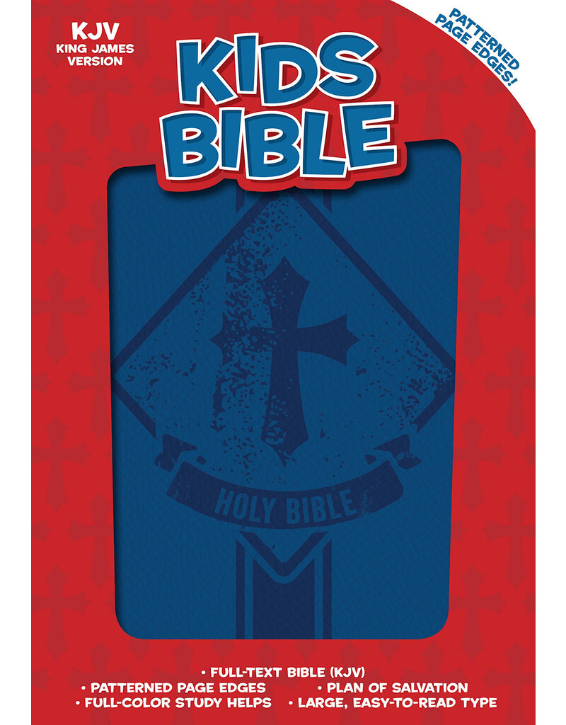 Kids Bible Navy Leathersoft
