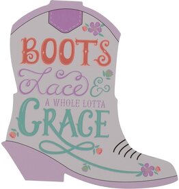 Boots Lace & A Whole Lotta Grace Magnet