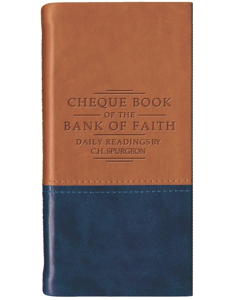 Cheque Book of the Bank of Faith Tan/Blue