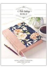 Dusty Peach Faux Leather Hardcover Large Print King James Version Note-taking Bible