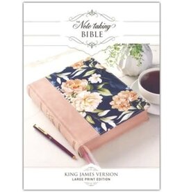 Dusty Peach Faux Leather Hardcover Large Print King James Version Note-taking Bible