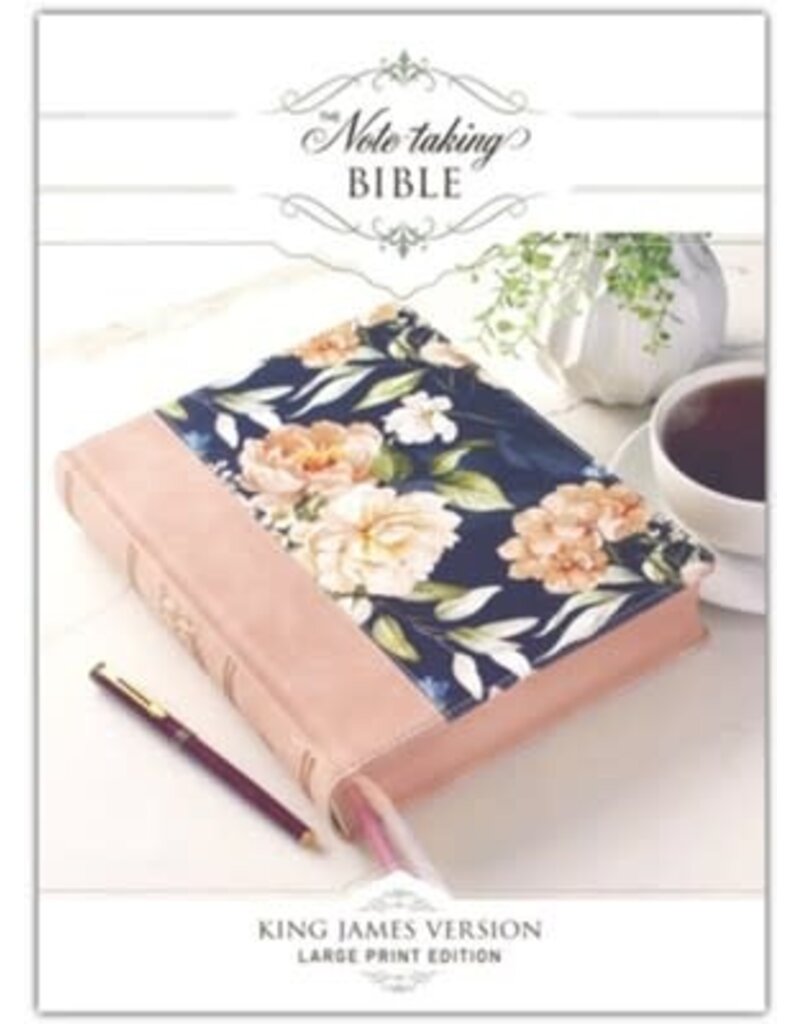 Dusty Peach Faux Leather Hardcover Large Print King James Version Note-taking Bible