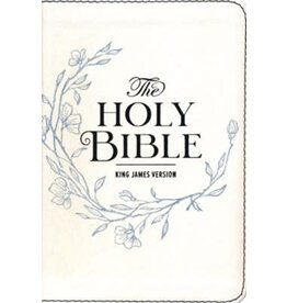 Pearlized White Large Print Compact King James Version Bible