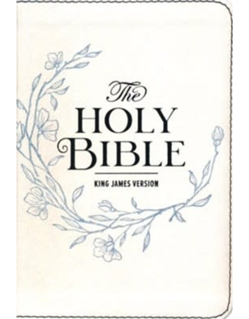 Pearlized White Large Print Compact King James Version Bible