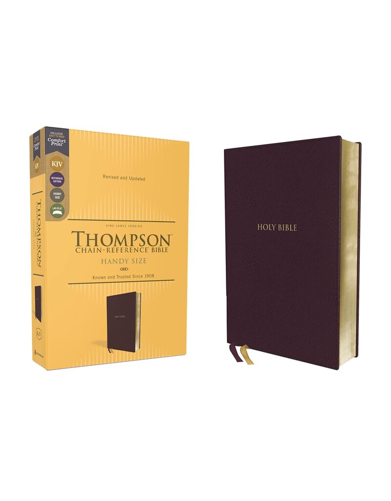 Kjv, Thompson Chain-Reference Bible, Handy Size, Leathersoft, Burgundy, Red Letter, Comfort Print