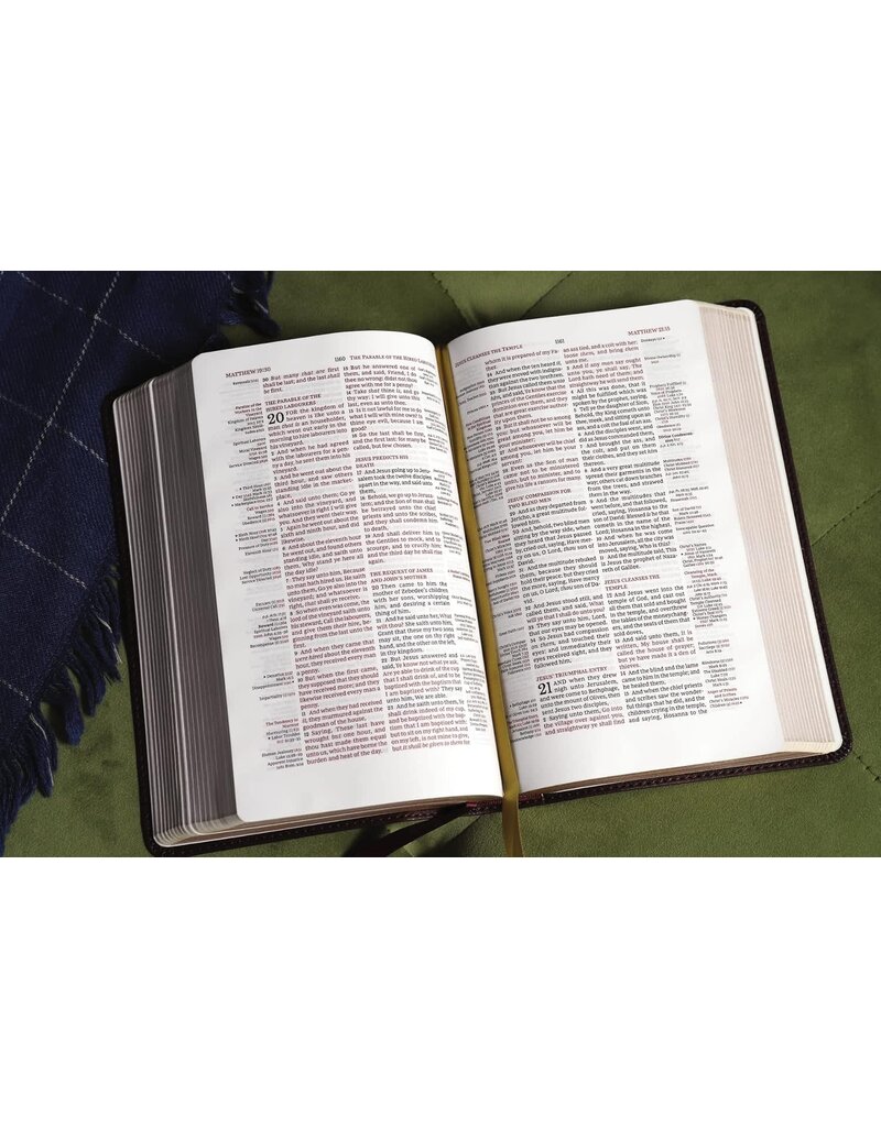Kjv, Thompson Chain-Reference Bible, Handy Size, Leathersoft, Burgundy, Red Letter, Comfort Print