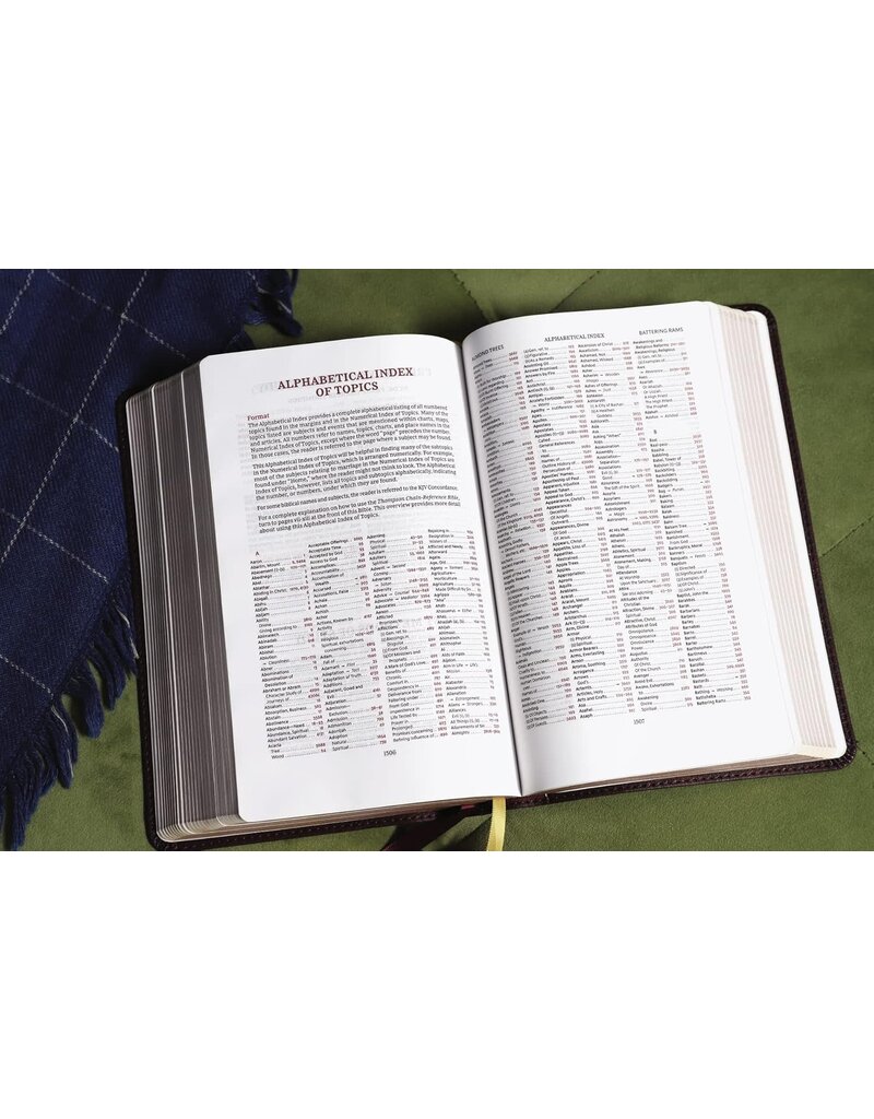 Kjv, Thompson Chain-Reference Bible, Handy Size, Leathersoft, Burgundy, Red Letter, Comfort Print