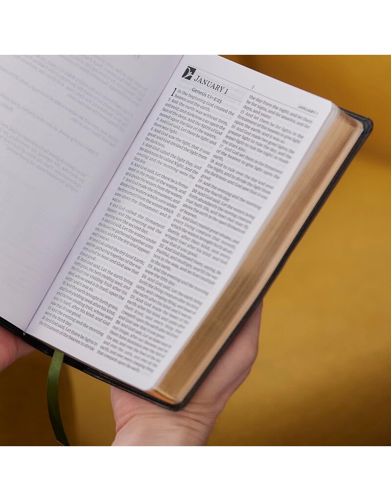The Everyday Bible, Black Leathersoft, Red Letter, Comfort Print: 365 Daily Readings Through the Whole Bible KJV