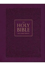 Red Plum Faux Leather Hardcover Large Print King James Version Note-taking Bible