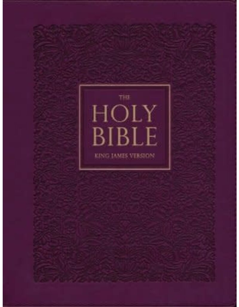 Red Plum Faux Leather Hardcover Large Print King James Version Note-taking Bible