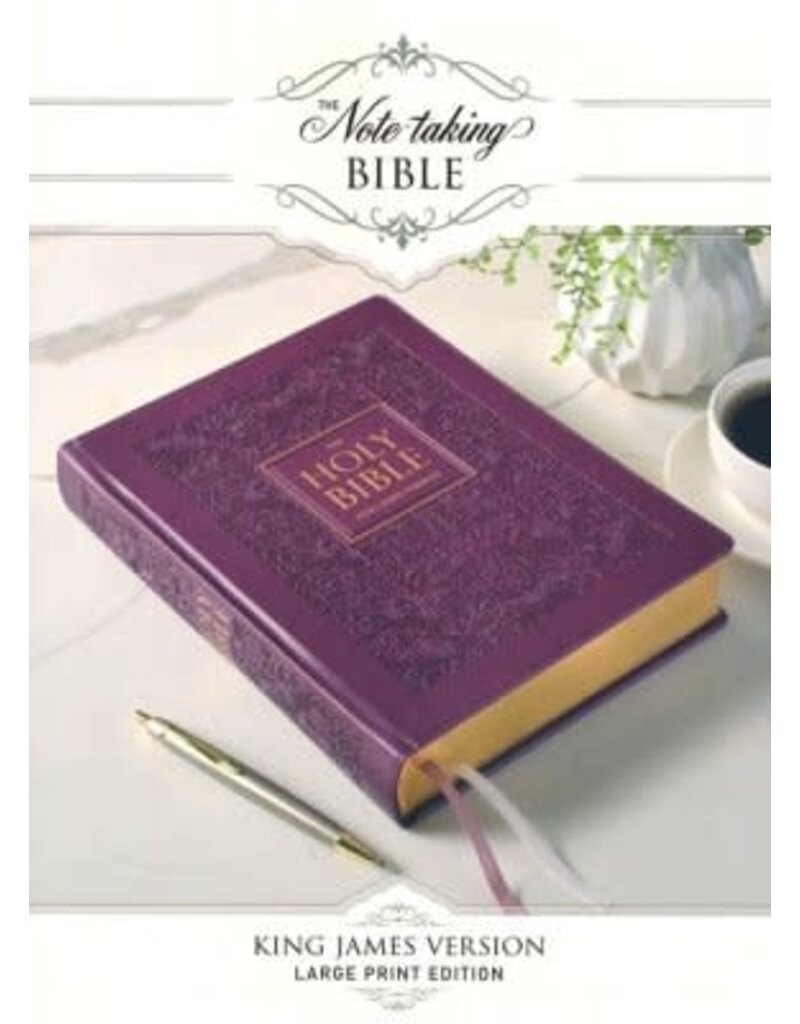 Red Plum Faux Leather Hardcover Large Print King James Version Note-taking Bible