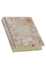 Sage Green Floral Hardcover Amelia Collection Large Print King James Version Note-taking Bible - Luke 22:42