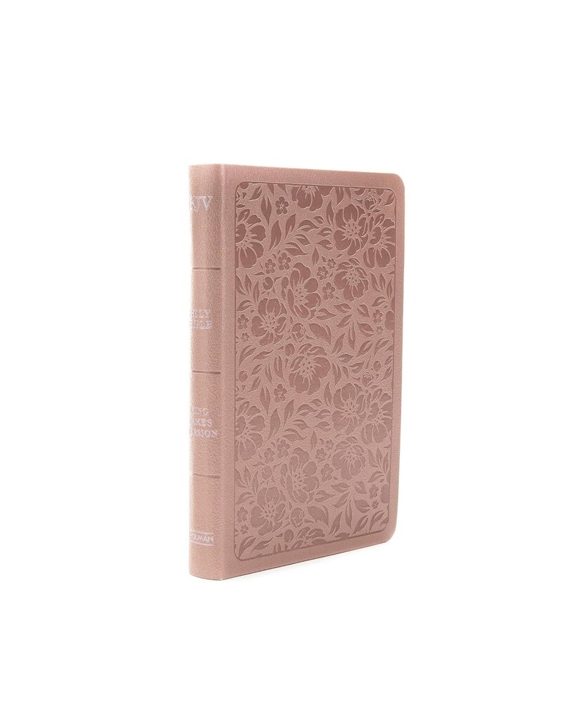 KJV Personal-Size Bible--soft leather-look, Rose Gold