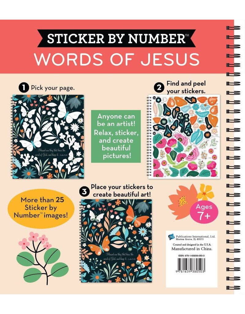 Sticker By Number Words of Jesus