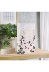 Cream Floral Faux Leather KJV Note-taking Bible - Psalm 91:4