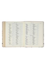 Cream Floral Faux Leather KJV Note-taking Bible - Psalm 91:4