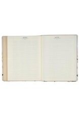 Cream Floral Faux Leather KJV Note-taking Bible - Psalm 91:4