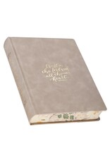 Trust Taupe Faux Leather Large Print King James Version Note-taking Bible - Proverbs 3:5