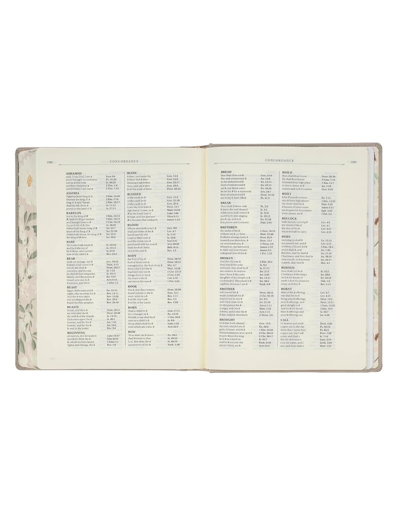 Trust Taupe Faux Leather Large Print King James Version Note-taking Bible - Proverbs 3:5
