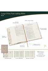 Trust Taupe Faux Leather Large Print King James Version Note-taking Bible - Proverbs 3:5