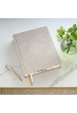 Trust Taupe Faux Leather Large Print King James Version Note-taking Bible - Proverbs 3:5
