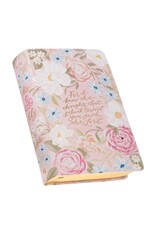 Pink Floral Faux Leather Giant Print Standard-Size King James Version Bible with Thumb Index