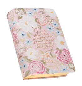 Pink Floral Faux Leather Giant Print Standard-Size King James Version Bible with Thumb Index