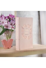 Blush Floral Faux Leather Standard-size Giant Print KJV Bible Thumb Index