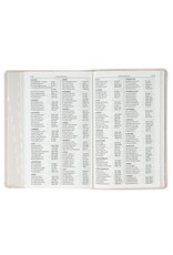 Blush Floral Faux Leather Standard-size Giant Print KJV Bible Thumb Index
