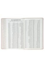 Blush Floral Faux Leather Standard-size Giant Print KJV Bible Thumb Index