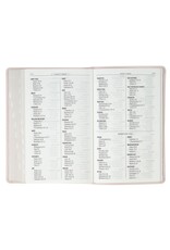 Blush Floral Faux Leather Standard-size Giant Print KJV Bible Thumb Index
