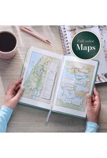Teal Floral Faux Leather Giant Print Standard-size King James Version Bible with Thumb Index