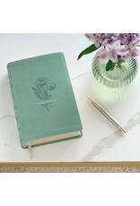 Teal Floral Faux Leather Giant Print Standard-size King James Version Bible with Thumb Index