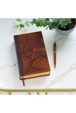 Rooted Brown Faux Leather Hardcover Standard-size Giant Print King James Version Bible with Thumb Index