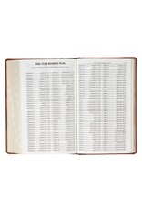 Rooted Brown Faux Leather Hardcover Standard-size Giant Print King James Version Bible with Thumb Index