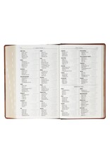 Rooted Brown Faux Leather Hardcover Standard-size Giant Print King James Version Bible with Thumb Index