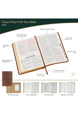 Brown Crown of Thorns Giant Print Full-size King James Version Bible with Thumb Index