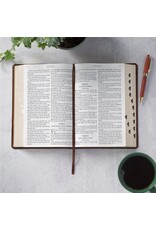 Brown Crown of Thorns Giant Print Full-size King James Version Bible with Thumb Index