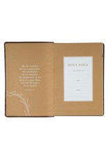 Brown Crown of Thorns Giant Print Full-size King James Version Bible with Thumb Index