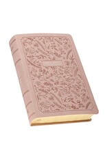 Blush Pink Floral Giant Print Full-size King James Version Bible with Thumb Index
