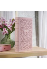 Blush Pink Floral Giant Print Full-size King James Version Bible with Thumb Index