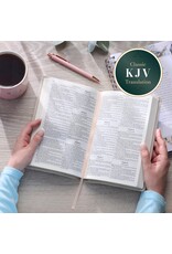 Taupe Floral Faux Leather King James Version Gift Edition Bible