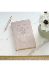 Taupe Floral Faux Leather King James Version Gift Edition Bible