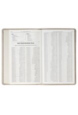 Taupe Floral Faux Leather King James Version Gift Edition Bible