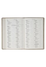 Taupe Floral Faux Leather King James Version Gift Edition Bible