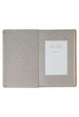 Taupe Floral Faux Leather King James Version Gift Edition Bible