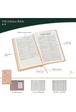 Dusty Pink Floral Faux Leather King James Version Gift Edition Bible